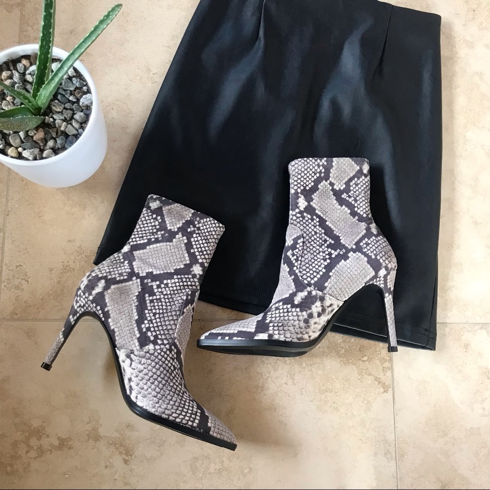 Steve Madden Snake Booties